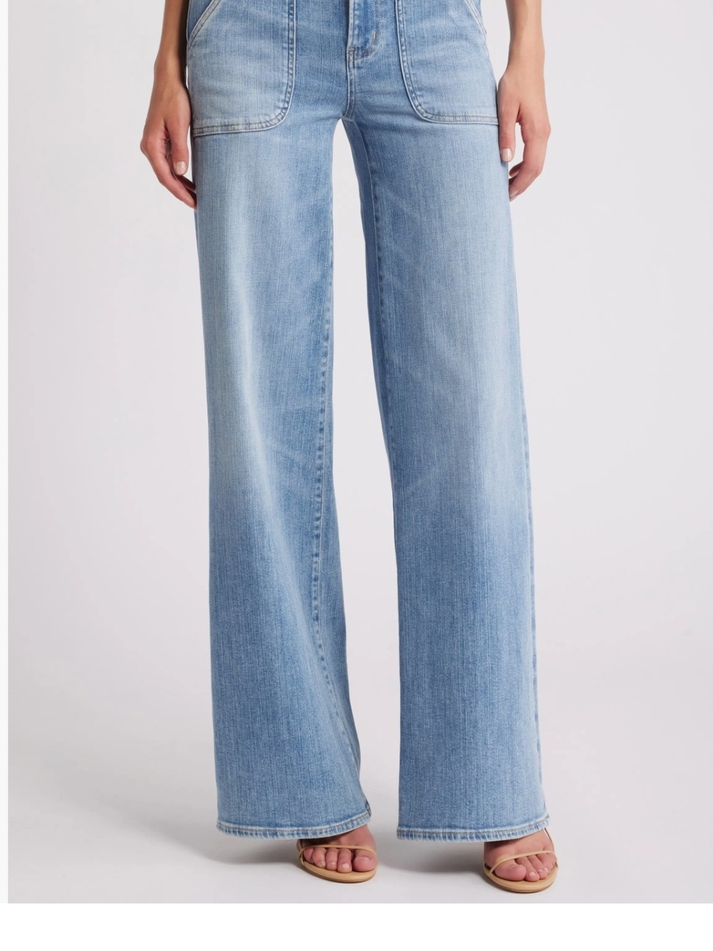Light Blue Wide-Leg Women’s Jeans